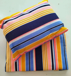 LONA PLAYERA (tela lona pesada) + ALMOHADON 30x20cm- 75X145 cm - PACK EN BOLSA (A20955-27)