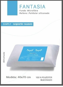 ALMOHADA FANTASIA SIMPLY SOPOERTE SUAVE - 40X70 CM (A2772B)