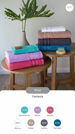 Jgo. Toalla y Toallon FANTASIA Knut 100% algodon (41x70 + 70x130 cm) (A2115-3) - comprar online