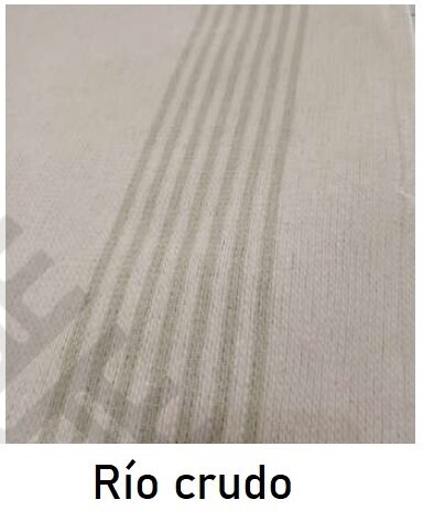 ALFOMBRA RIO MEDIDA 2.0X1.0 METRO LINEA PESADA 100% ALGOD (A2892-2CRUDO)