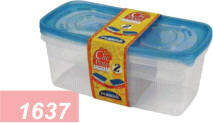 CONTENEDOR POTE CLIC ( PACK POR 2 UNIDADES) CAPACIDAD 3000 ML - ART 2358 (A2561)