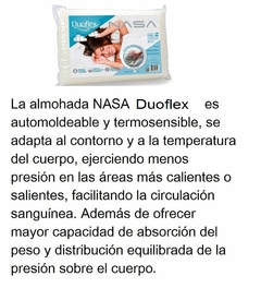 ALMOHADA INTELIGENTE NASA DUOFLEX VISCOELASTICA 50X70 CM CON FUNDA CON CIERRE (A3043)