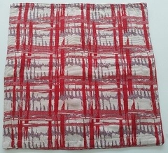 FUNDA ALMOHADON 40X40 TELA JAQUARD PESADO LINEA RIGOLETTO (HGR) (A2879ROJO) en internet