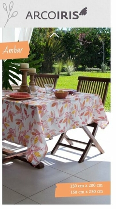 MANTEL RECTANGULAR ARCO IRIS - 150X200 CM - (A2956-20AMBAR) - comprar online