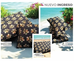 LONA PLAYERA (tela lona pesada) + ALMOHADON 30x20cm- 75X145 cm - PACK EN BOLSA (A20955-21)