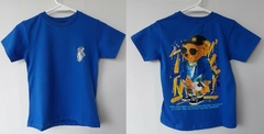 REMERA DE CHICOS 100% ALGODON DOBLE PEINADO ESTAMAPA DOBLE TALLE 10 OSO SKATE (I6002-T10-FRANC)