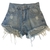 SHORT DE JEAN DESFLECADO - comprar online