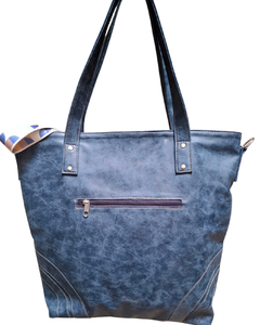 Art. 9015 | BOLSO GRANDE EN "PU SINTETICO AZUL EFECTO GASTADO" - (copia) - Carteras Urbana Bs. As. 