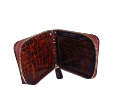 BILLETERA POCKET EN "CHAROL CROCO MARMOLADO SUELA" - comprar online