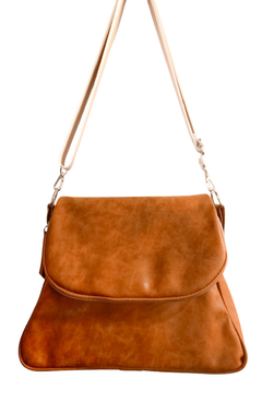 ART. 5063 BANDOLERA/CARTERA MEDIANA EN "PU SINTETICO SUELA EFECTO GASTADO" - comprar online