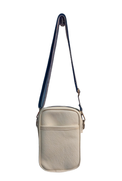 ART. 5069 BANDOLERA/PORTACELULAR EN "PU SINTETICO BLANCO" - comprar online