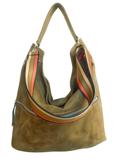 ART. 5077 BOLSO GRANDE EN "PU SINTÉTICO VERDE MUSGO EFECTO GASTADO"