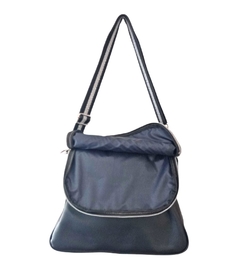 ART. 5063 BANDOLERA/CARTERA MEDIANA EN "PU SINTETICO NEGRO" - comprar online
