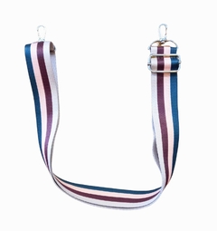 CORREA INTERCAMBIABLE Y REGULABLE RAYADA VERDE/BORDO/ROSA/BEIGE