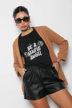 Blazer crepe con Bolsillos Elastizado - tienda online