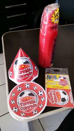 Kit tricolor com 4 peças