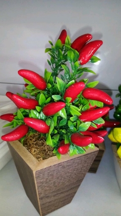 Arranjo pimenta e flor