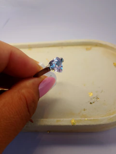 Anel Coração Aço inox Prata com Pedra de Zircônia Tamanho: - comprar online