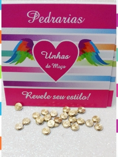 Disco Dourado 4mm com 50 unidades