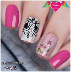 Película de unhas Transparente Ref: Star 14 Cartela com 12 unidades - comprar online