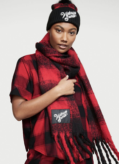 Bufanda Victoria’s Secret – Cuadros Rojos y Negros