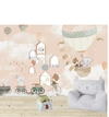 Vinilo Mural globos rosa