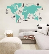 Vinilos Decorativo Mapa - Mundo