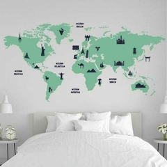 Vinilos Decorativo Mapa - Mundo