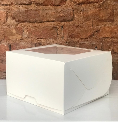 Caja de Torta / Desayuno con Visor 25x25x15cm