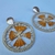aros mimbre naranja - comprar online