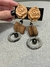 aros flor madera - comprar online