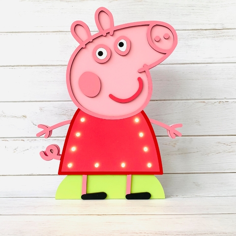 Cartel luminoso “Peppa pig”