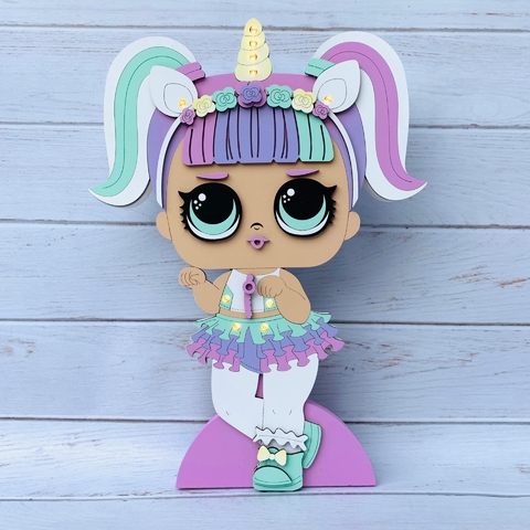 Cartel luminoso “LOL unicornio”