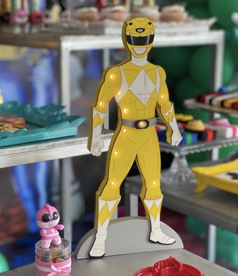 Cartel luminoso “Power Rangers”