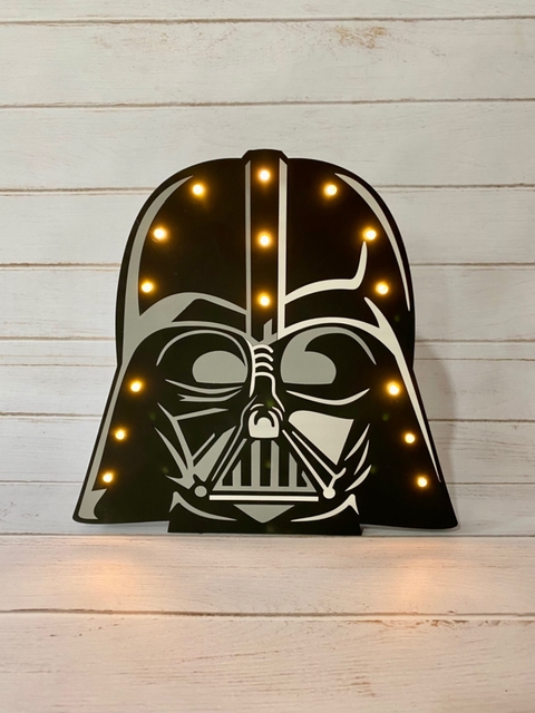 Cartel luminoso “Darth Vader”
