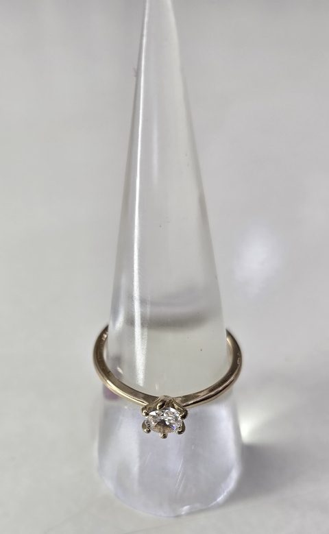 Anillo dorado con strass - comprar online