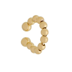 BRINCO EAR CUFF ESFERAS BANHADO A OURO SEMIJOIA - comprar online