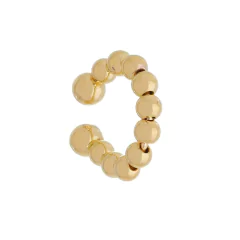 BRINCO PIERCING FALSO BOLINHAS BANHO OURO SEMIJOIA