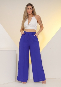 A-Lows A&L A CALÇA PANTALONA COM BOTAO NA CINTURA
