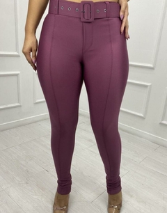 A&L Calça Skinny Feminina Estilo Legging Super Luxo Com Cinto Fixo - comprar online