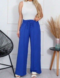 A-Lows A&L Calça Pantalona Tecido de Duna Com Faixa Elastano Na Cintura na internet