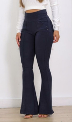 A-Lows Feminina Calça Montaria Flare Em Malha - A-Lows