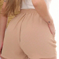 A-Lows A&L Short Duna Cintura Elastano Liso Basica ( P AO G 5 ) PLUS SIZE - A-Lows