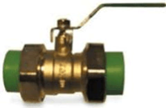 Válvula esférica 40mm cuello corto Fusión (1u.)
