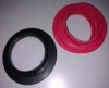 Aro base de inodoro desplazador de goma rojo (10u.)