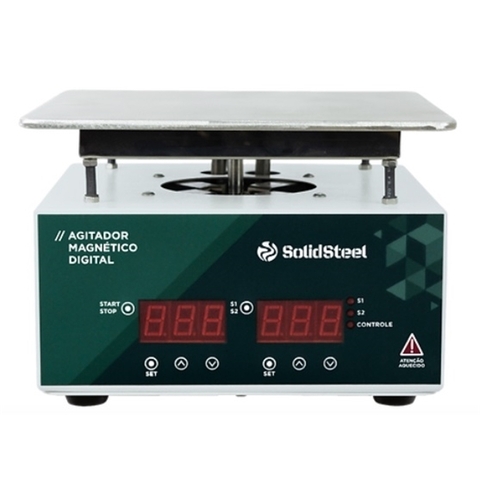 Agitador Magnético Digital com Aquecimento 10 Litros Solidsteel - PRONTA ENTREGA