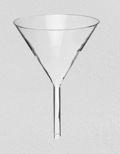 Funil de Vidro Diâmetro 240mm Capacidade 2000ml