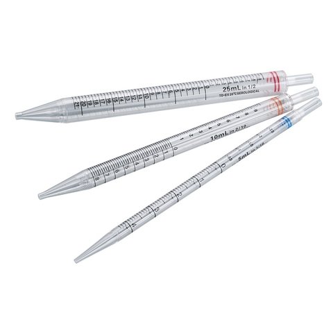 Pipeta Sorológica Descartável 25 ml Graduação 2/10