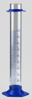 Proveta de vidro borossilicato 3.3 com base de plástico hexagonal cap 25ml – PRECISION