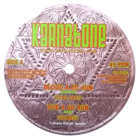 12" Izyah Davis/Bunnington Judah - Blood A Go Run/Bad Mind [NM]